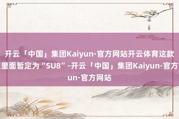 开云「中国」集团Kaiyun·官方网站开云体育这款车型里面暂定为“SU8”-开云「中国」集团Kaiyun·官方网站