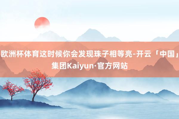 欧洲杯体育这时候你会发现珠子相等亮-开云「中国」集团Kaiyun·官方网站