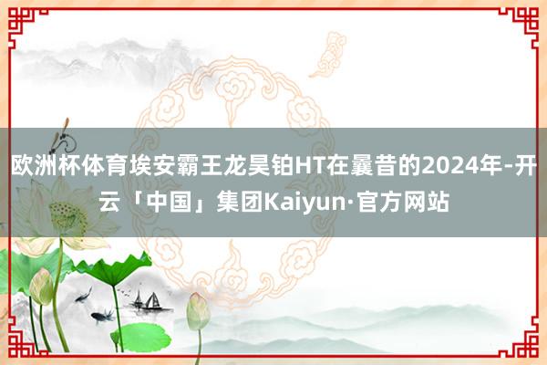 欧洲杯体育埃安霸王龙昊铂HT在曩昔的2024年-开云「中国」集团Kaiyun·官方网站