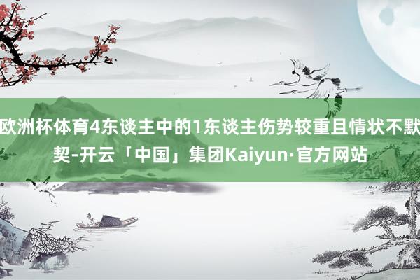 欧洲杯体育4东谈主中的1东谈主伤势较重且情状不默契-开云「中国」集团Kaiyun·官方网站