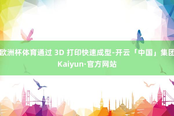 欧洲杯体育通过 3D 打印快速成型-开云「中国」集团Kaiyun·官方网站