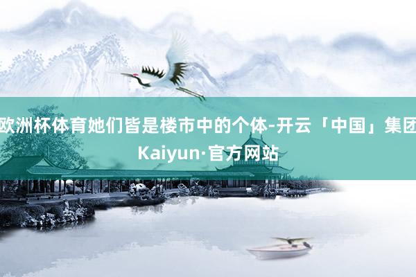 欧洲杯体育她们皆是楼市中的个体-开云「中国」集团Kaiyun·官方网站