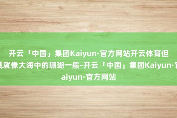 开云「中国」集团Kaiyun·官方网站开云体育但细分领域就像大海中的珊瑚一般-开云「中国」集团Kaiyun·官方网站