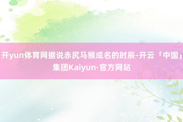 开yun体育网据说赤尻马猴成名的时辰-开云「中国」集团Kaiyun·官方网站