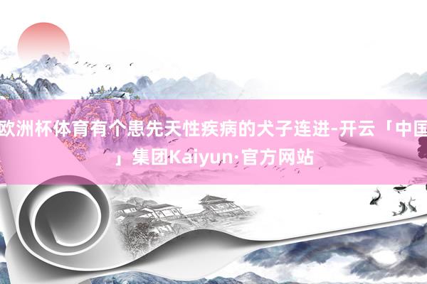 欧洲杯体育有个患先天性疾病的犬子连进-开云「中国」集团Kaiyun·官方网站