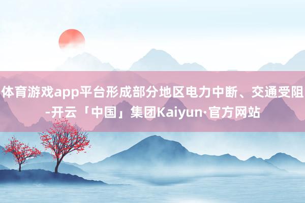 体育游戏app平台形成部分地区电力中断、交通受阻-开云「中国」集团Kaiyun·官方网站