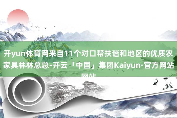 开yun体育网来自11个对口帮扶谐和地区的优质农家具林林总总-开云「中国」集团Kaiyun·官方网站