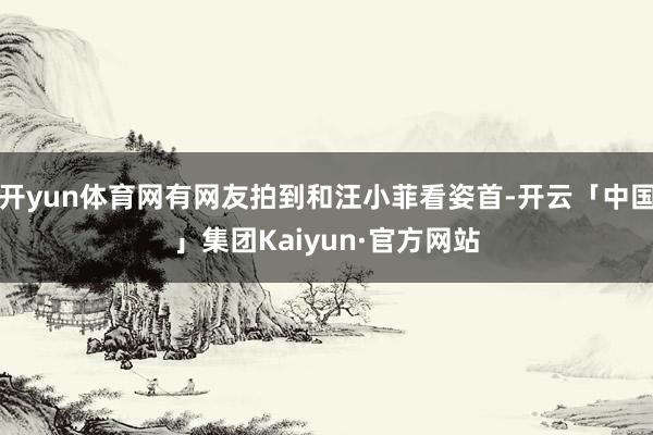 开yun体育网有网友拍到和汪小菲看姿首-开云「中国」集团Kaiyun·官方网站