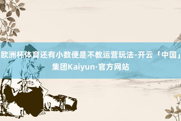 欧洲杯体育还有小数便是不教运营玩法-开云「中国」集团Kaiyun·官方网站