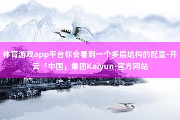体育游戏app平台你会看到一个多层结构的配置-开云「中国」集团Kaiyun·官方网站