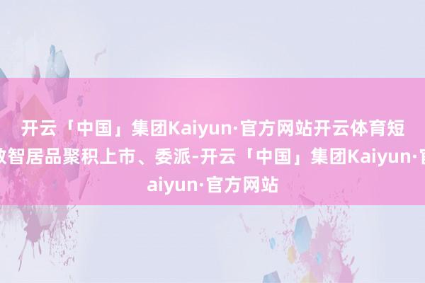 开云「中国」集团Kaiyun·官方网站开云体育短时刻内数智居品聚积上市、委派-开云「中国」集团Kaiyun·官方网站
