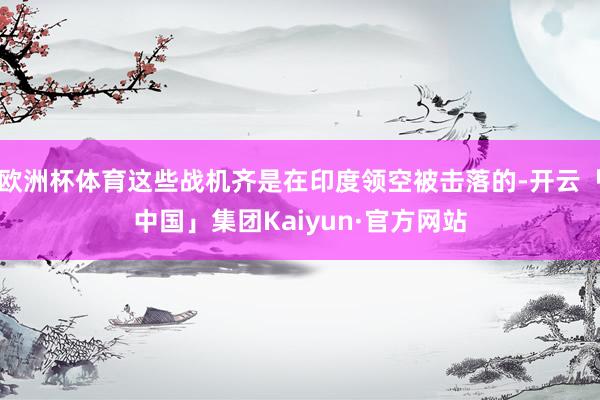 欧洲杯体育这些战机齐是在印度领空被击落的-开云「中国」集团Kaiyun·官方网站