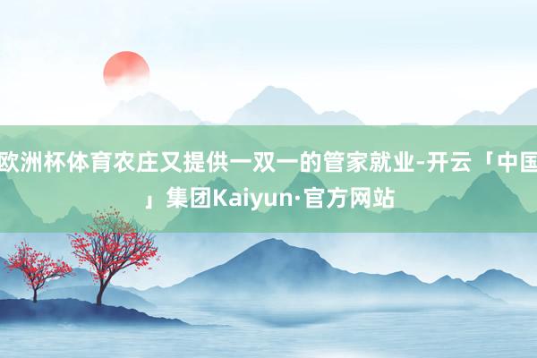 欧洲杯体育农庄又提供一双一的管家就业-开云「中国」集团Kaiyun·官方网站