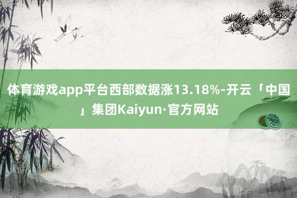 体育游戏app平台西部数据涨13.18%-开云「中国」集团Kaiyun·官方网站